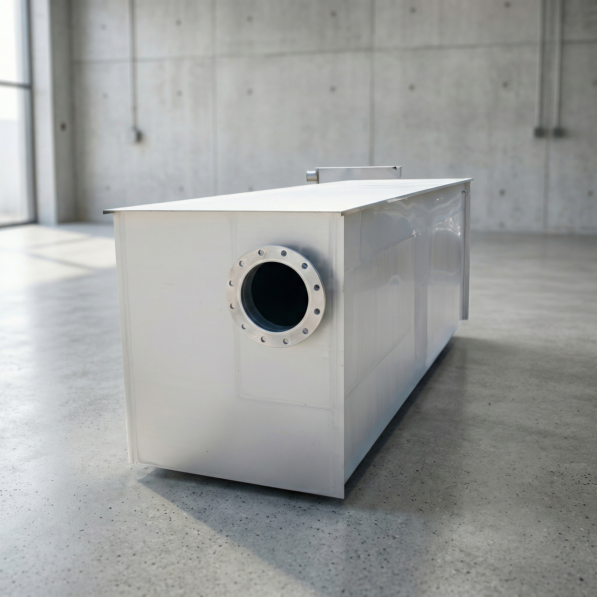 Edelstahl-Becken für Vorklär-System
