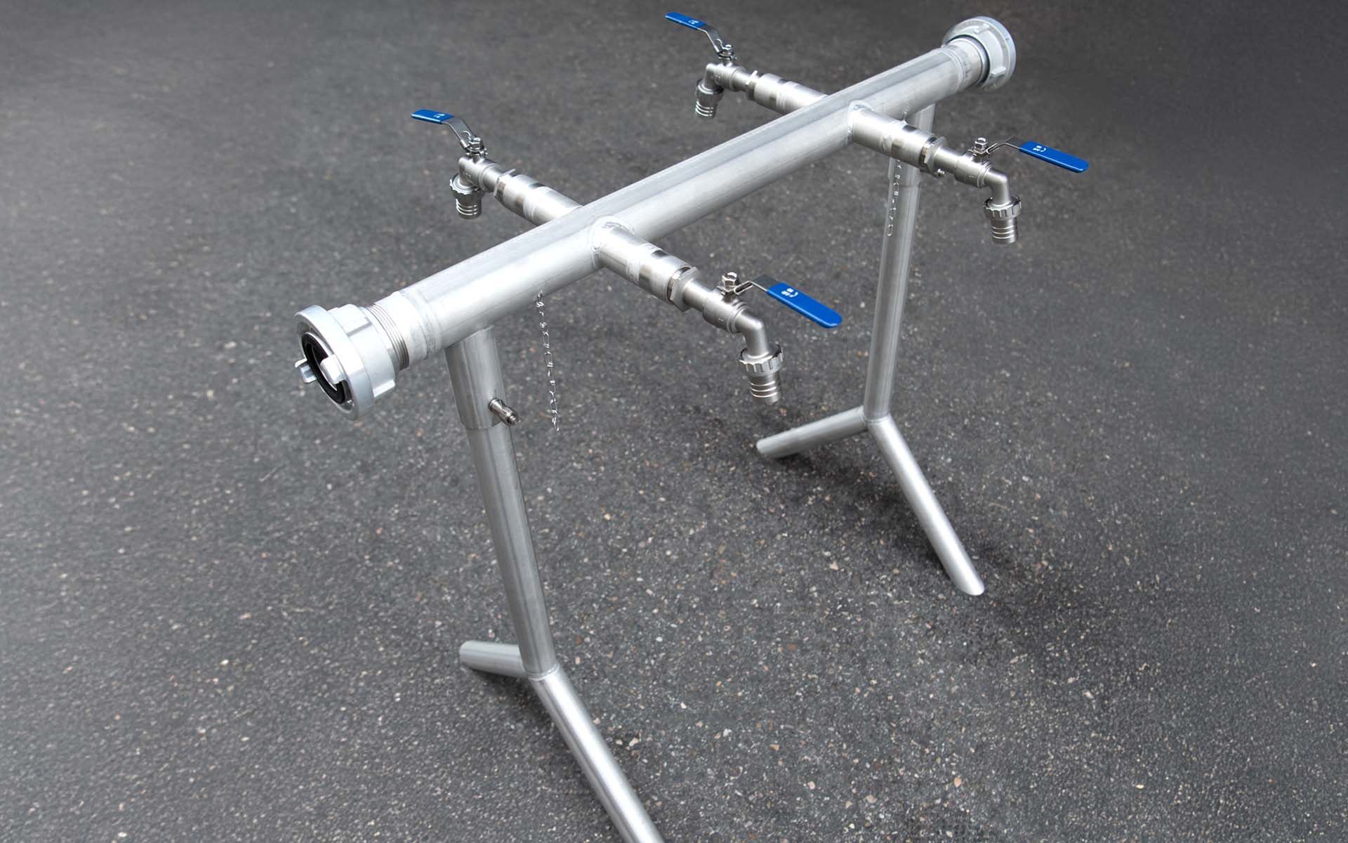 Gruppenzapfstelle mit Storz-Kupplung